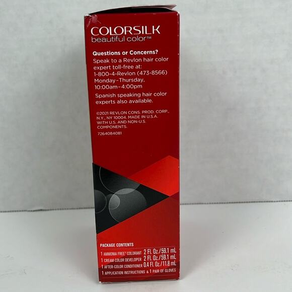 Revlon Colorsilk Hair Color Permanent 81 Light Blonde Ammonia Free Keratin - Picture 3 of 7